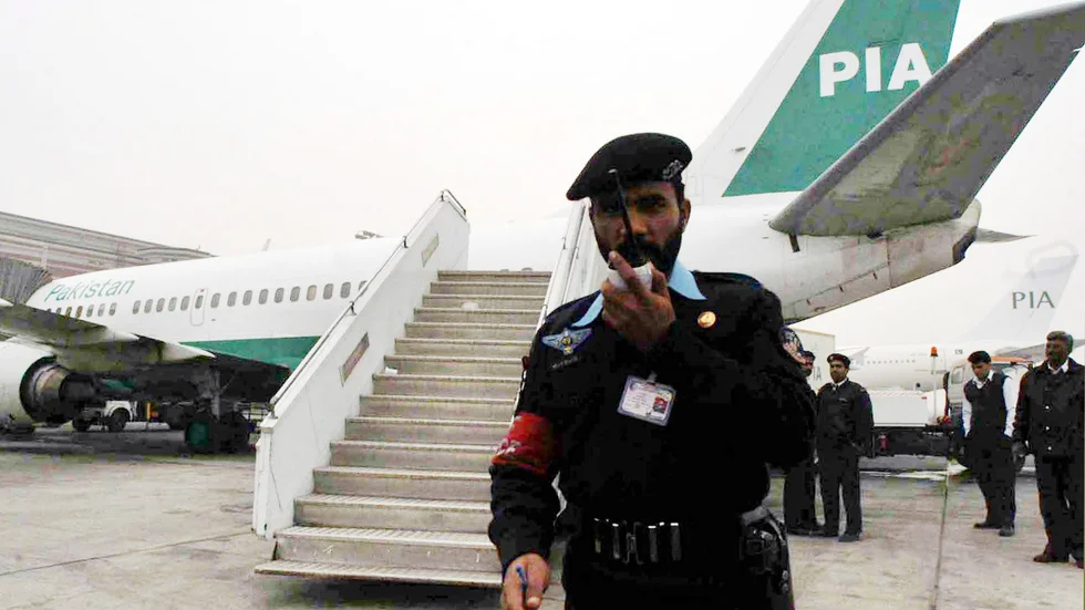 Ett av PIA:s plan. Arkivbild från ett tillfälle då bolaget invigde direktflyg till Indien.