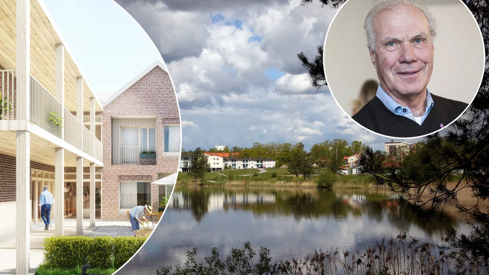 Nu är det klart att Svea fastigheter är de som ska bygga på området där Söderskolan tidigare låg. Bland annat ett äldreboende. Jan-Åke Henriksson från Flens kommun tror starkt på projektet.