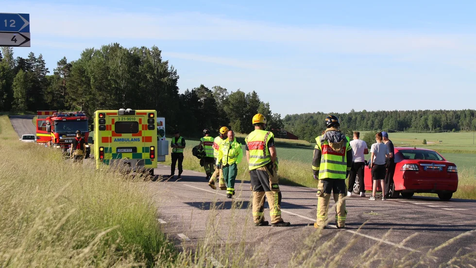 En trafikolycka inträffade på måndagsmorgonen utanför Vattholma. 