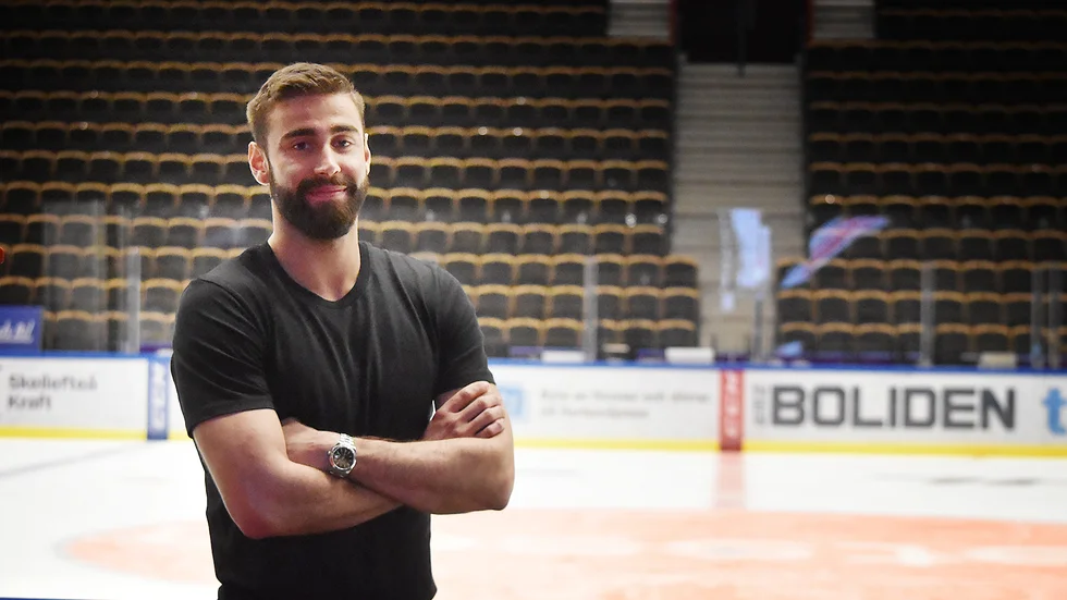 Johan Alm på plats i Skellefteå Kraft Arena igen. Norran träffade honom dagen innan SHL-premiären. 