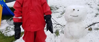 Ellie gjorde en snögubbe i april: "Det är en bra idé"
