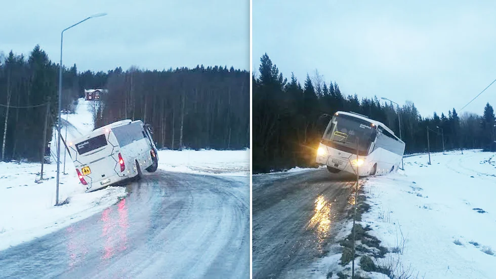 Ingen ska ha kommit till skada i samband med avåkningen.