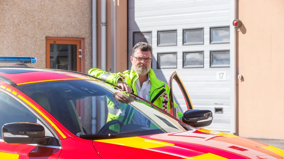 "Vi har väldigt många automatiska brandlarm och antalet larm tenderar att öka" säger Torbjörn Johansson, räddningschef Piteå/Älvsbyn. (Arkivbild)
