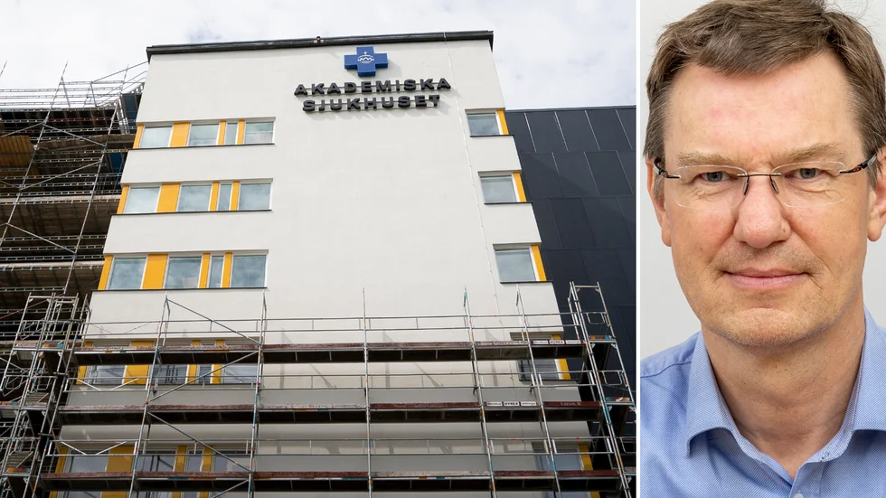 Johan Lugnegård, chefsläkare, säger att det i princip är omöjligt att undvika att smittan sprids på sjukhuset.