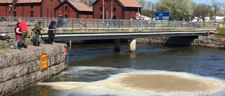 Förklaringen: Därför skummar det i Nyköpingsån vid populära fiskeplatsen