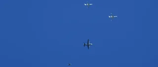 Flygformation väckte uppmärksamhet