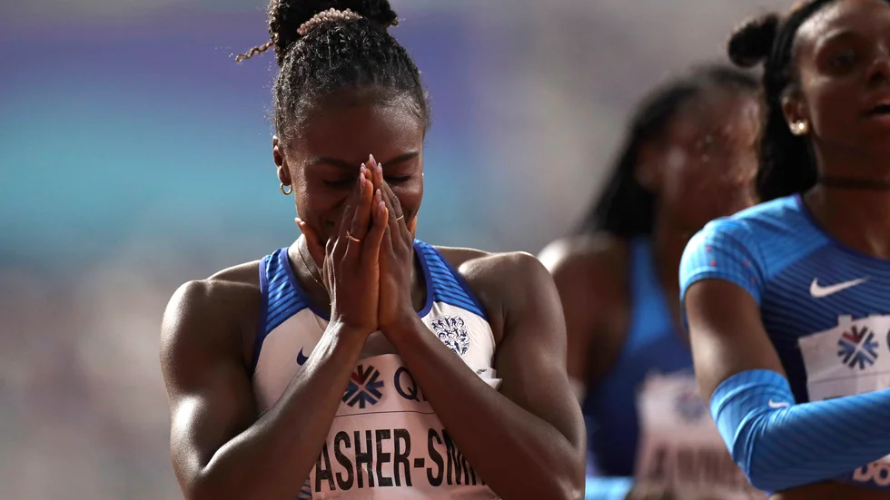 Dina Asher-Smith är en av de som reagerade på OS-flytten. Arkivbild.