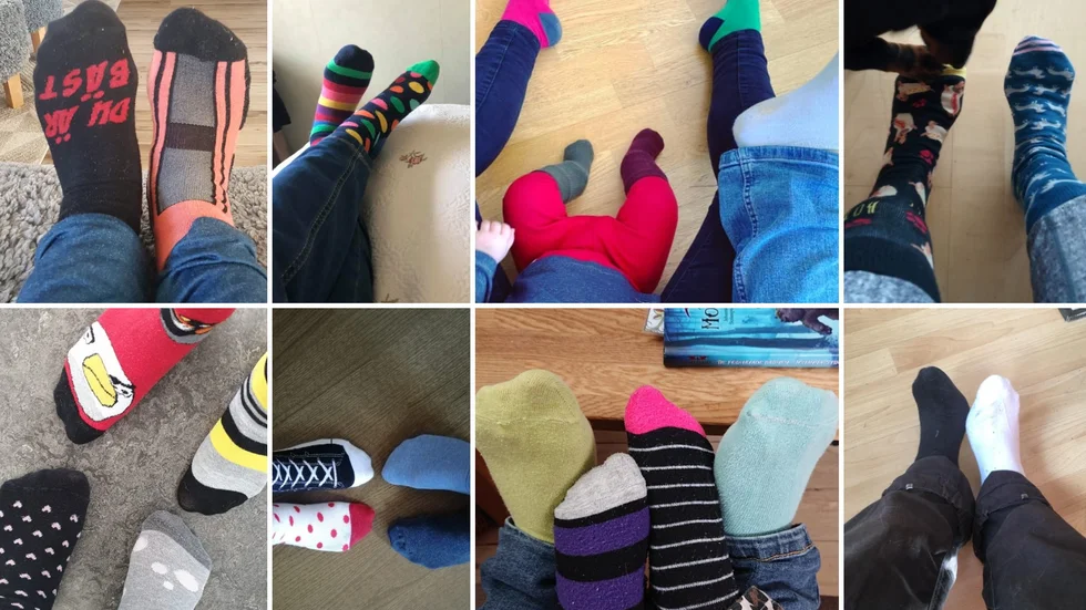 Idén att ”rocka sockorna” kommer ursprungligen från USA. 2014 var första året som Svenska downföreningen uppmärksammade initiativet.