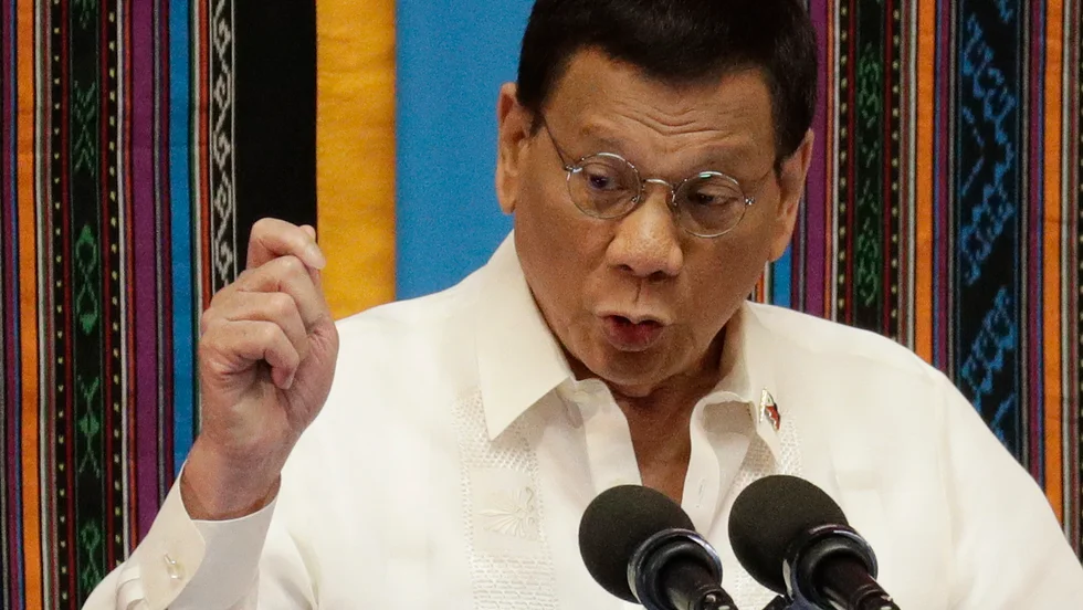 Filippinernas president Rodrigo Duterte. Arkivbild.