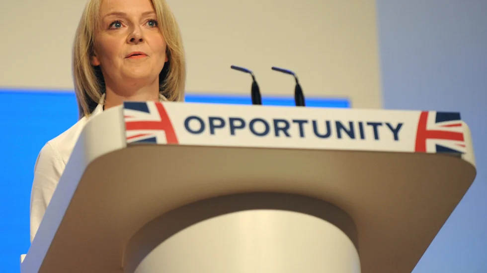 Toryregeringens handelsminister Liz Truss. Arkivbild.