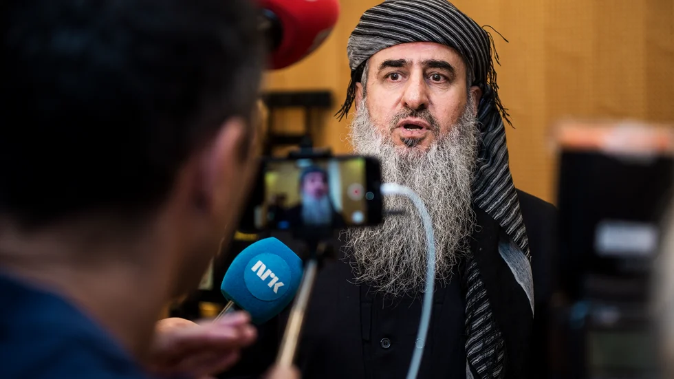 Najumuddin Faraj Ahmad vid en rättsförhandling i Oslo förra året.