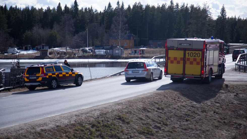 Räddningstjänst, ambulans och polis fick rycka ut på det misstänkta drunkningstillbudet.