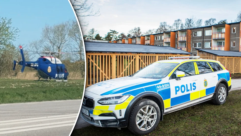 Polisen hade under torsdagen en speciell sökhund på plats på Gotland. 