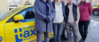 Klart för utkörning av mat med taxi