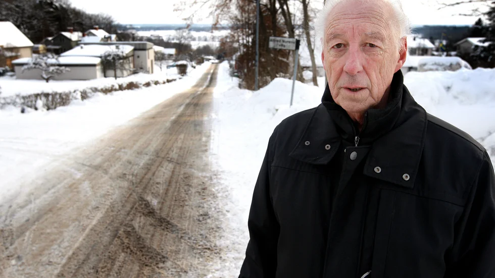 Sture Valund är ordförande i Vägföreningen Åby-Jursla.