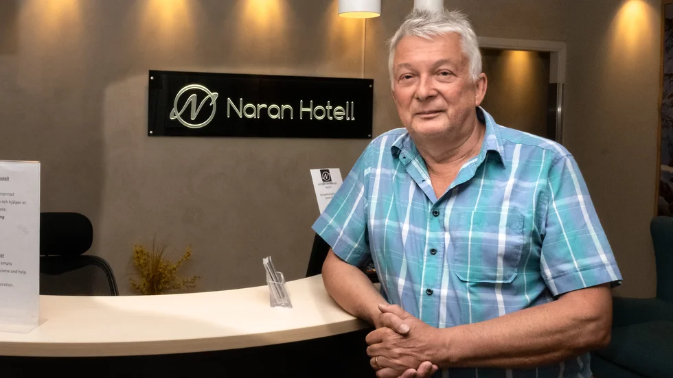 Två hotell driver Ove Strand och hans fru Odsuren Sangibat Strand.