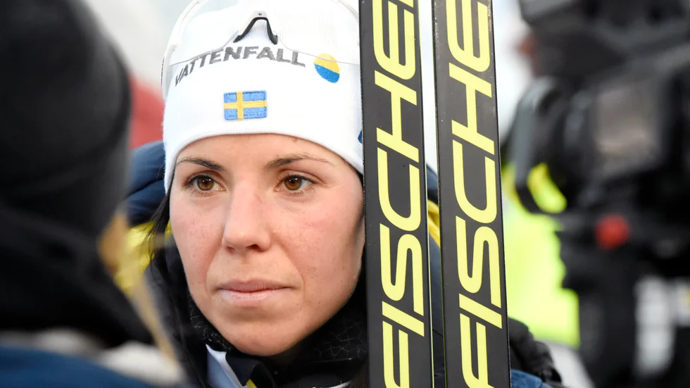 Charlotte Kalla kör i Piteå Elit lag 2.