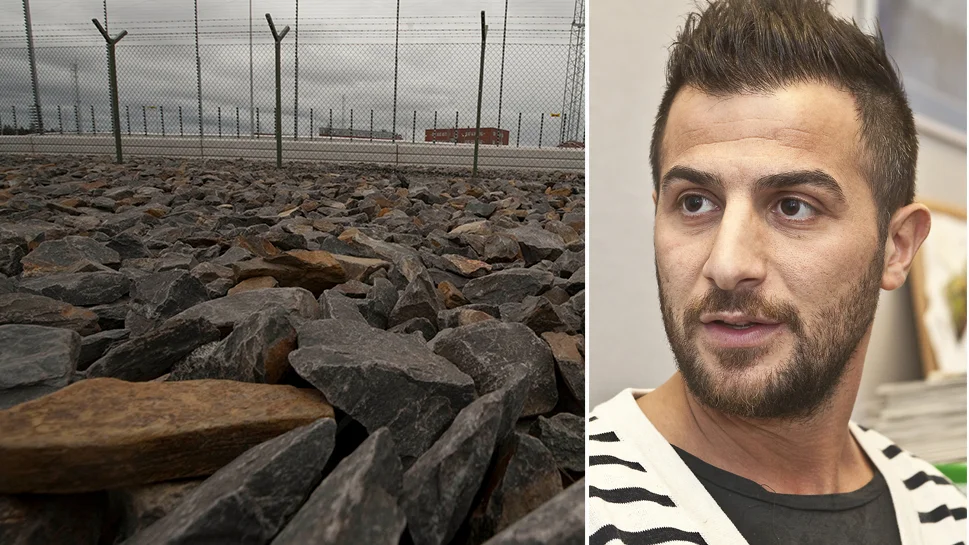 Katrineholmaren Adnan Mzori flyttades från Saltviksanstalten till Hall efter rakbladsattacken. Nu åtalas han för hot mot tjänsteman på Hall. 
