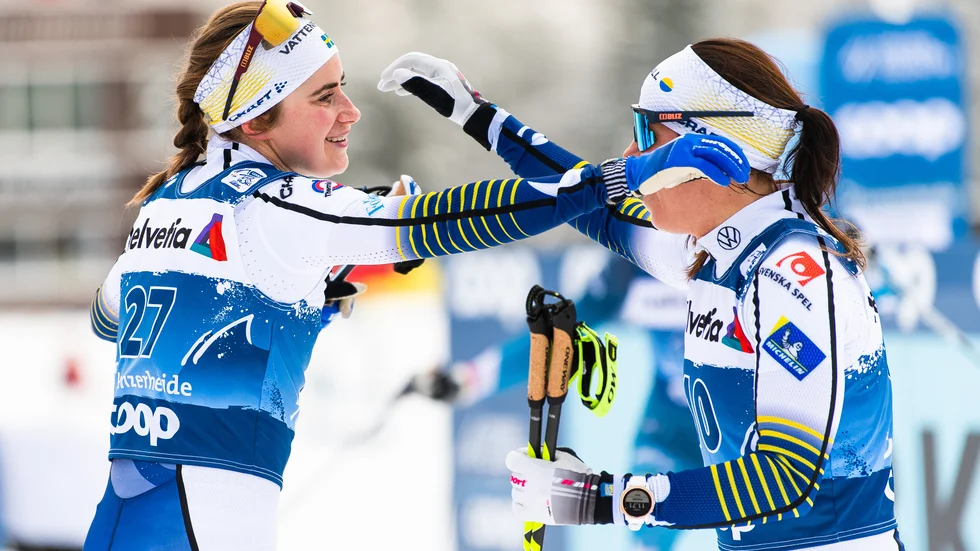 Både Ebba Andersson och Charlotte Kalla tävlar i Falun i helgen.