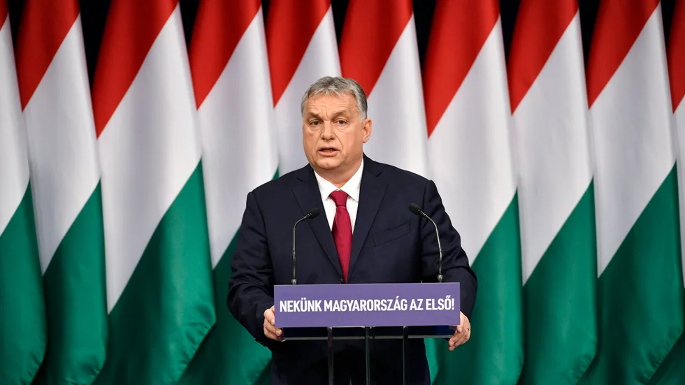 Ungerns premiärminister Viktor Orbán har infört en särskild lag med hänvisning till coronaviruset där journalister som sprider falsk information riskerar flera års fängelse. Arkivbild.