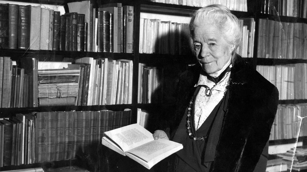 Författaren Selma Lagerlöf på en bild från 1931.