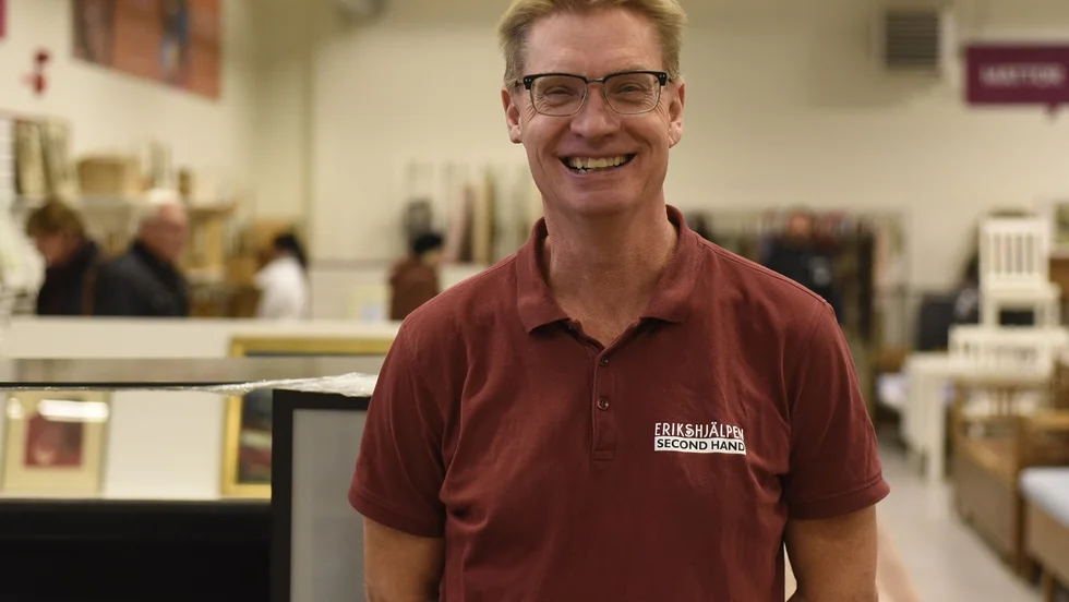 Peter Magnusson, platschef Erikshjälpen, gläds åt priset. 