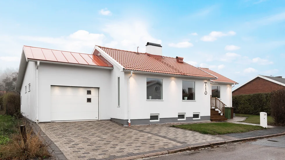 En nyrenoverad villa i Bärby Hage. Det var den mest klickade bostaden i Uppsala län hos Hemnet i förra veckan.