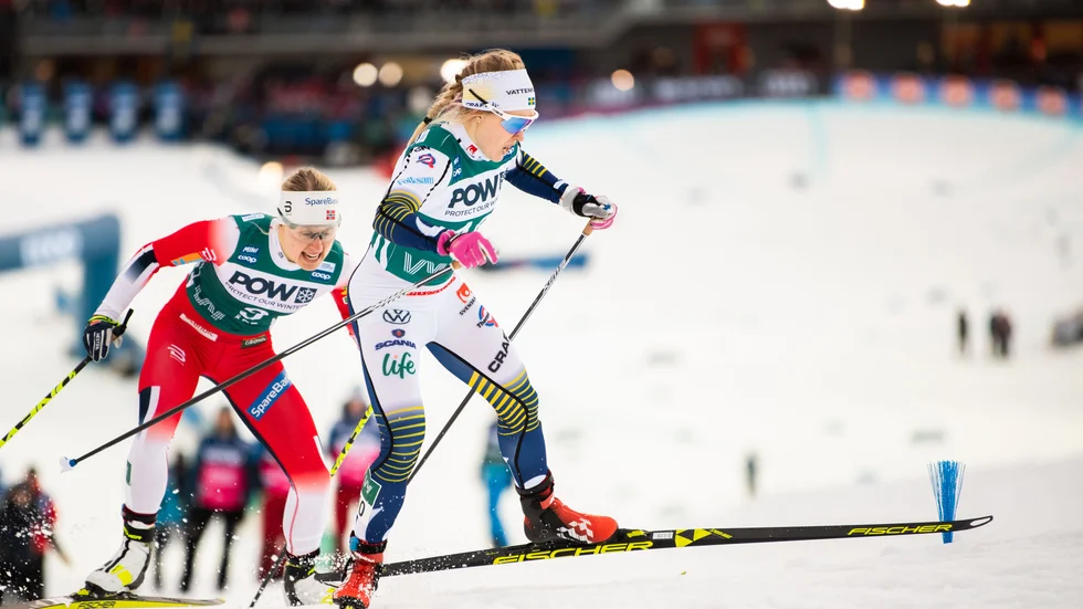 Jonna Sundling grämer sig över att inte få tävla om förstaplatsen i sprintcupen.