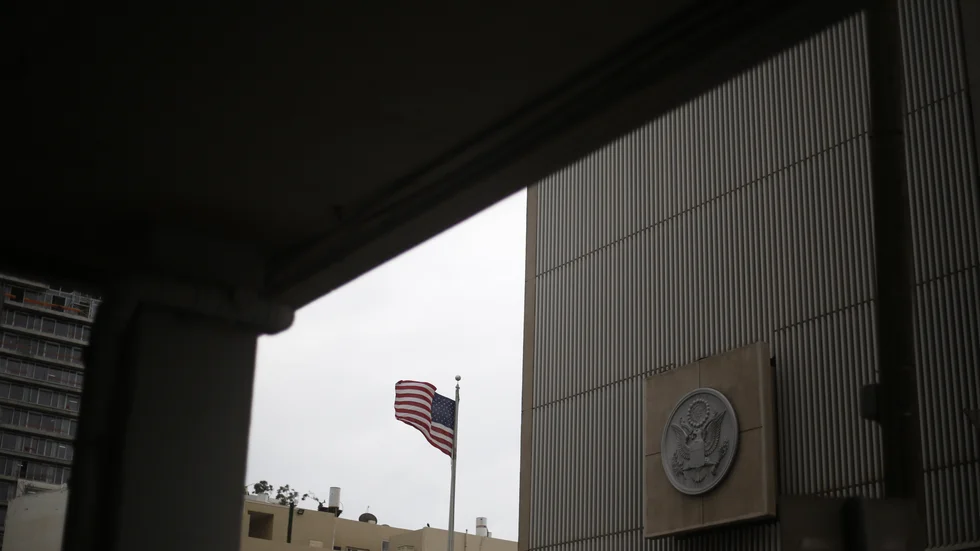USA:s tidigare ambassad i Tel Aviv. Arkivbild.
