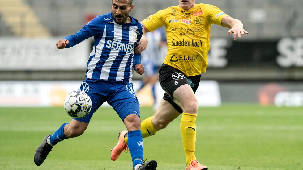 IFK Göteborgs Sargon Abraham, vänster, blev poängräddare hemma mot nykomlingen Mjällby.