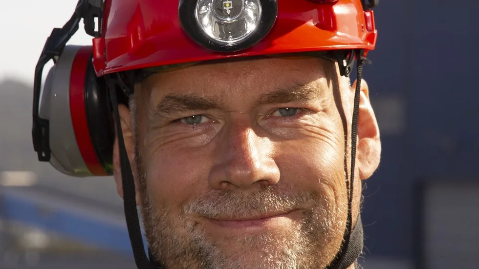 Lars Olausson, IF Metall, huvudskyddsombud, har bråda dagar när oron sprider sig bland medlemmarna i Vitåforsgruvan. 