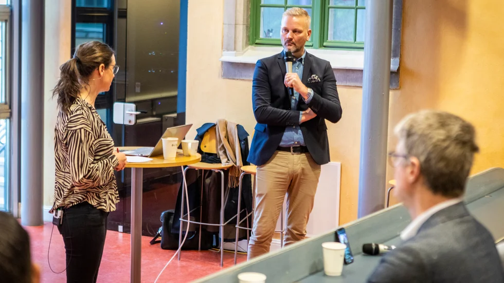 Frida Ganshed och Johan Lindvall i aktion. 