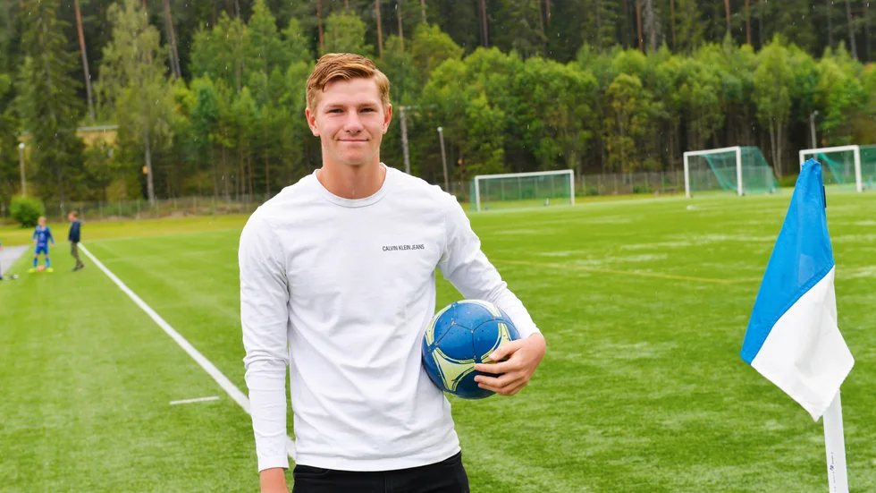 William Högne, en av två TVSK-spelare som gått till Harg.