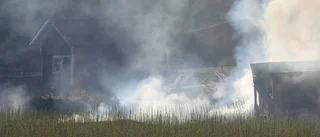 Flishugg fattade eld - storbrand i Björnlunda