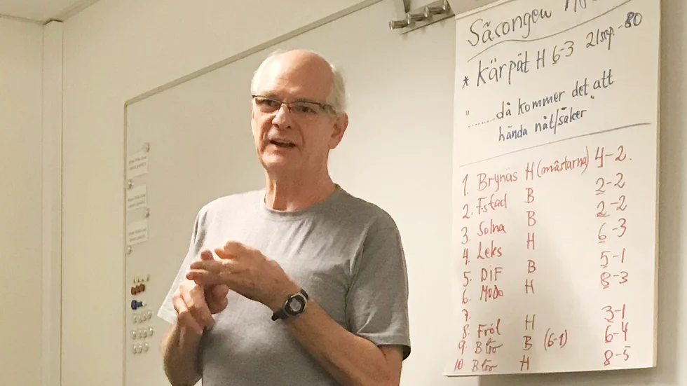 John Slettvoll gav en detaljrik berättelse om det berömda slagsmålet på uppvärmningen.