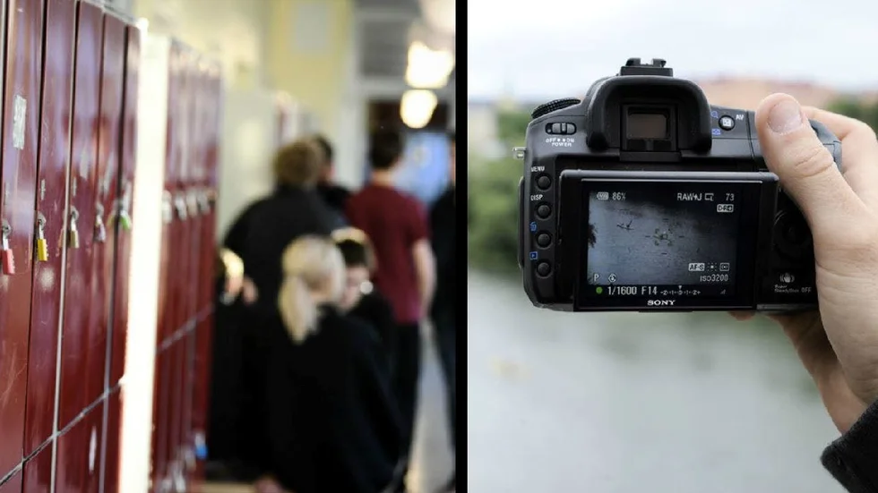 Två pojkar i högstadieåldern åtalas efter en skolfotografering. Bilderna är arkivbilder och har inget med händelsen att göra.