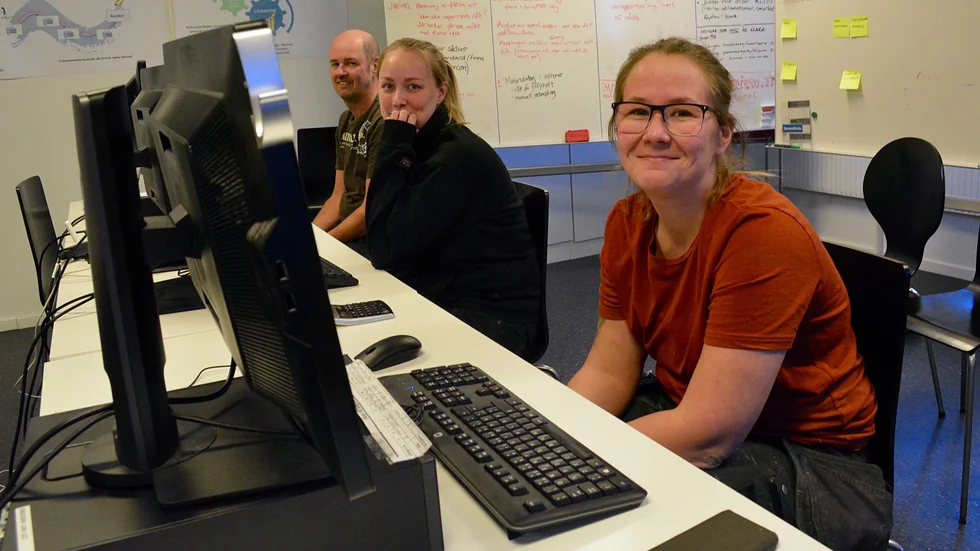 Jörgen Haraldsson, Elina Lundmark och Tina Tafvelin fick svara på olika frågor utifrån vad de jobbar med på Drömtrappor.