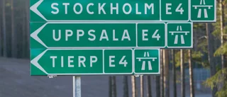 Körde husvagn på fälgarna på E4