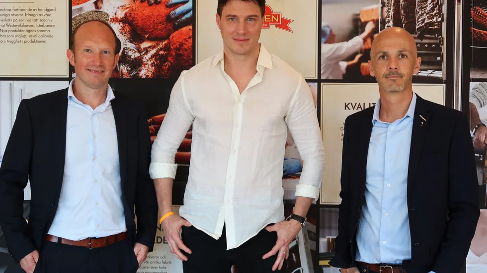 Enligt Småföretagsbarometern har småföretagare i Kalmar län en pessimistisk bild av den närmaste framtiden. Personer i bild från vänster: Pål Eriksson, Peter Hirschman och Robert Wallin.