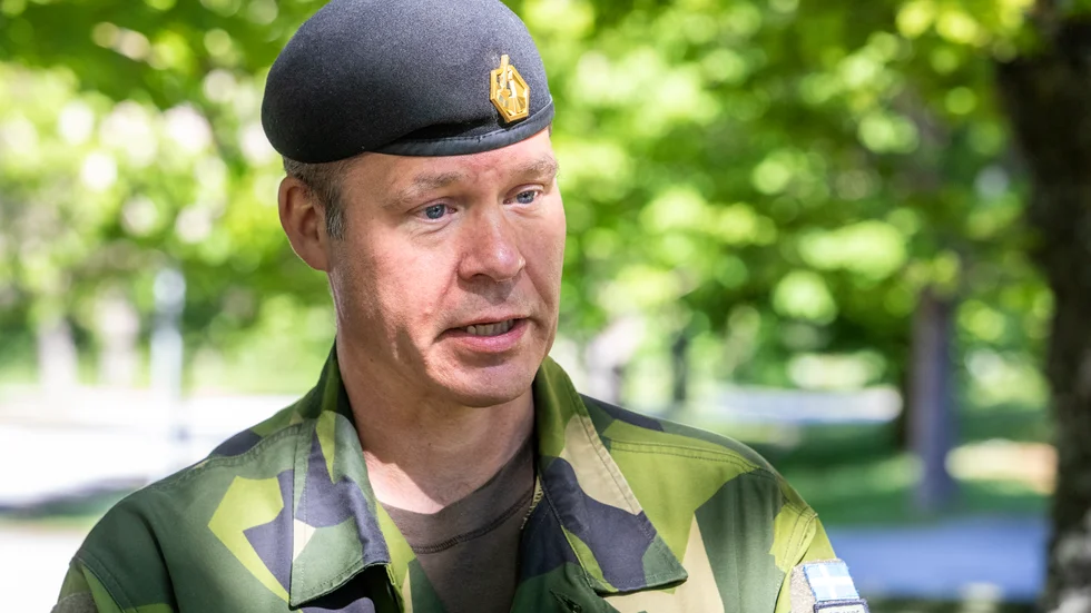 Mattias Ardin, chef för Gotlands regemente och överste till graden. 