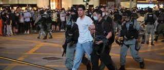 Över 50 gripna vid Hongkong-protester