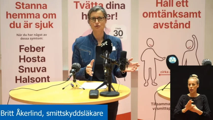 Smittskyddsläkare Britt Åkerlind.