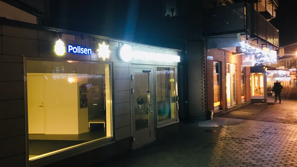Polisen och Trygghetscenter vid Märsta centrum.