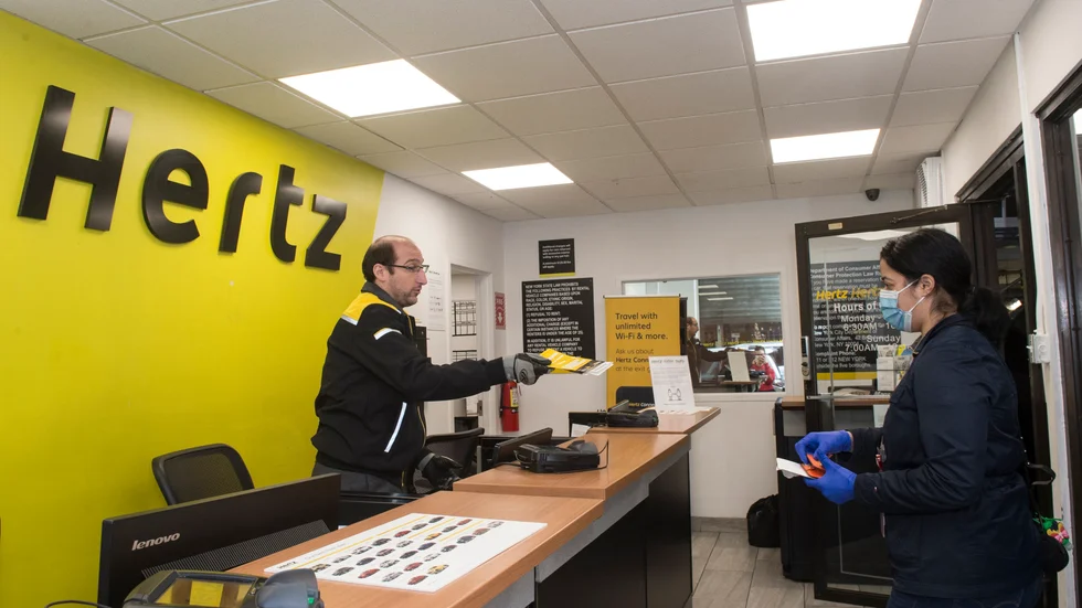 Hertz kan vara på väg om att ansöka om konkursskydd. Arkivbild.
