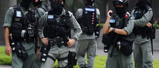 Tusentals poliser vakar över Hongkongs gator