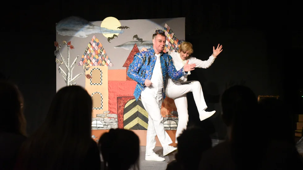 Teater DaCapo framförde Lilla spöket Laban i Vimmerby nyligen.