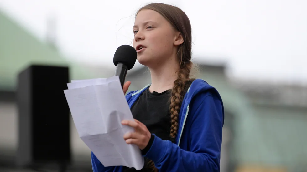 Greta Thunberg.