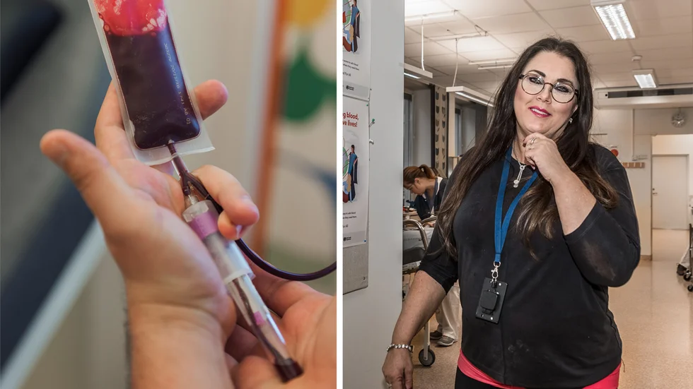 ”Det blodgivarna gör är en förutsättning för den vård vi har i dag. Utan dem går vi tillbaka till 1800-talet”, säger Margaretha Östlund på Blodcentralen i Uppsala.