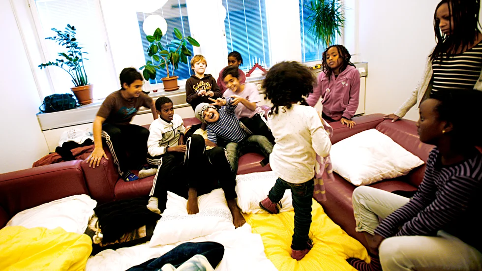 Bilden är från ett läger som arrangerades år 2011 med fokus på integration.