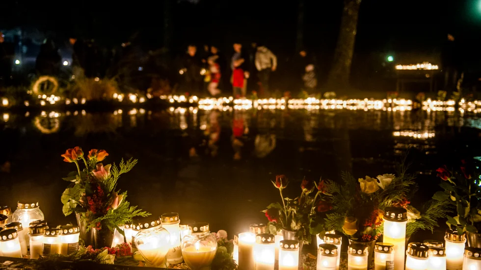 Allhelgona på Nya kyrkogården i Nyköping.